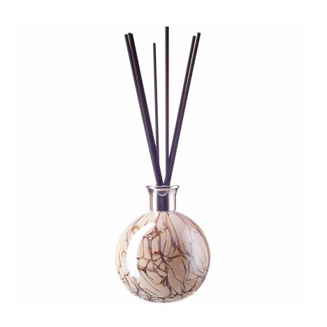 Amelia Art Glass Cream Marble Large Sphere Reed Diffuser  £20.24