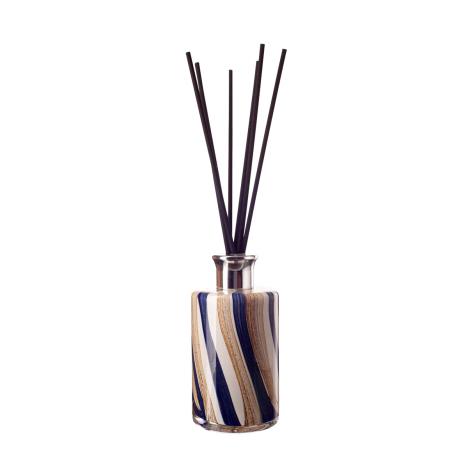 Amelia Art Glass Naval Oak Medium Tall Cylinder Reed Diffuser