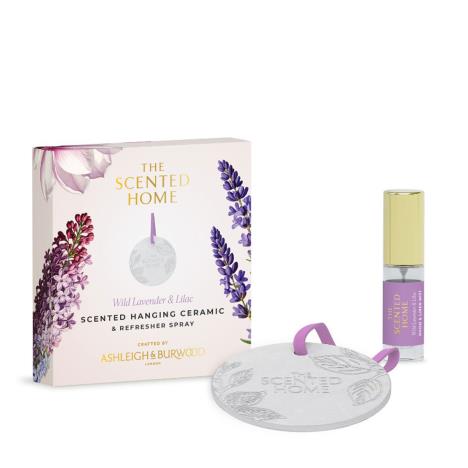 Ashleigh & Burwood Wild Lavender & Lilac Hanging Ceramic  £6.74