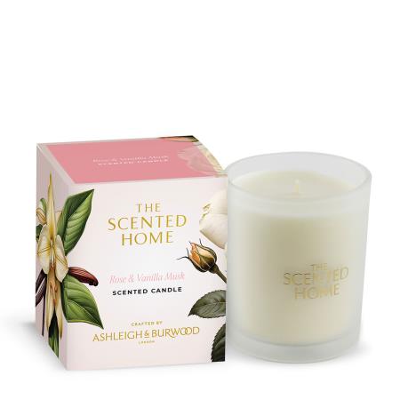 Ashleigh &amp; Burwood Rose &amp; Vanilla Musk Scented Candle
