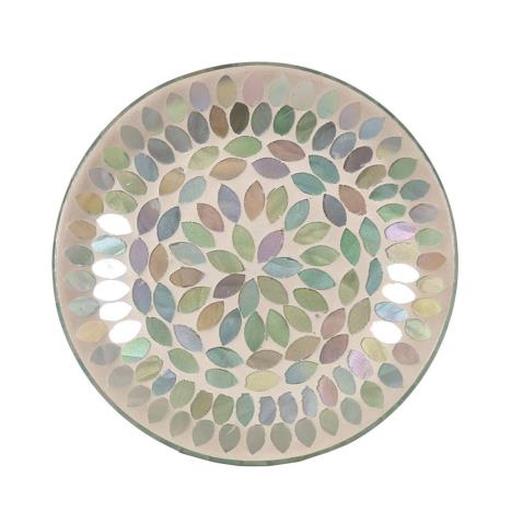 Aqua Pearl Candle Plate  £4.04