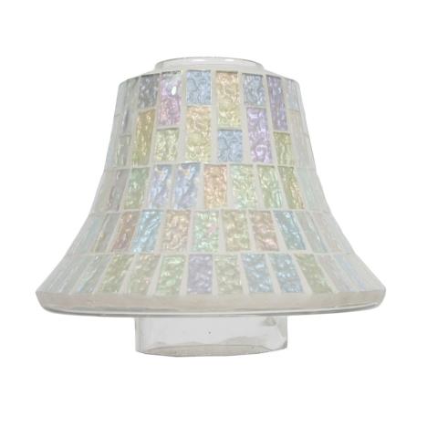 Ice White Lustre Mosaic Large Jar Shade  £11.69