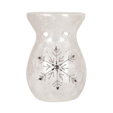 Frosted Snowflake Wax Melt Warmer  £11.69