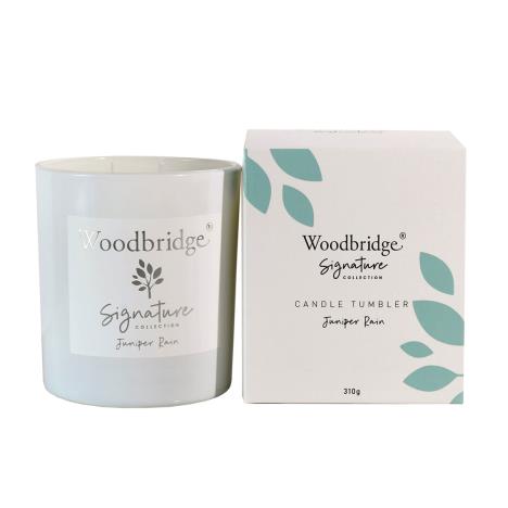 Woodbridge Juniper Rain 2 Wick Boxed Tumbler Candle  £11.69