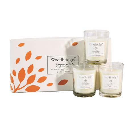 Woodbridge Amber &amp; Sandalwood 3 Votive Gift Set