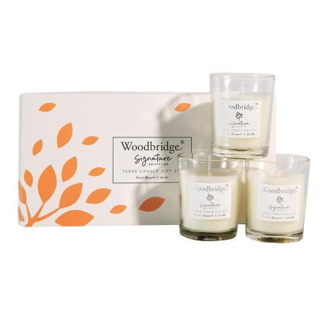 Woodbridge Peach Blossom &amp; Vanilla 3 Votive Gift Set