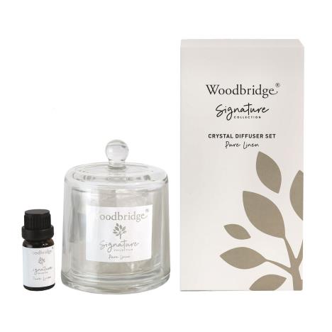 Woodbridge Pure Linen Crystal Oil Diffuser Set