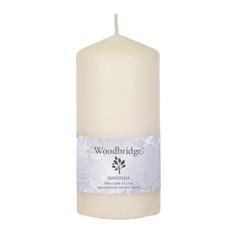 Woodbridge Ivory Pillar Candle 15cm x 7cm