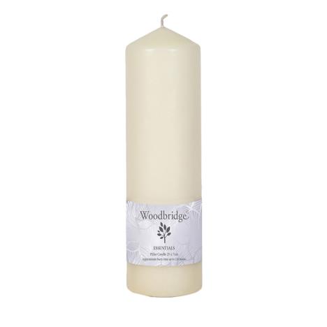 Woodbridge Ivory Pillar Candle 25cm x 7cm