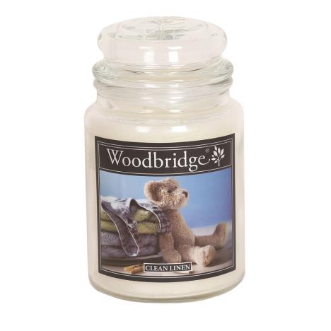 Woodbridge Clean Linen Large Jar Candle  £15.29