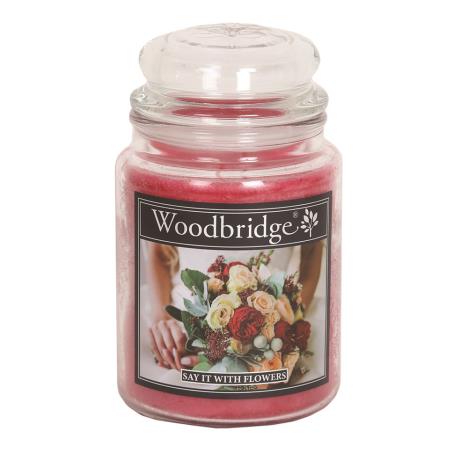 Woodbridge Say It With Flowers Large Jar Candle  £15.29