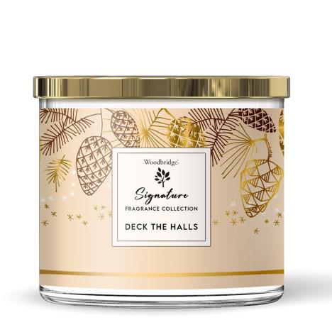 Woodbridge Deck The Halls Tumbler Jar Candle